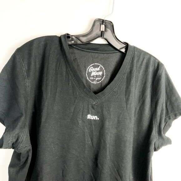 Life is Good Good Move Run. V Neck Athletic T Shirt XL - Picture 4 of 7